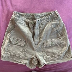 American Eagle Outfitters Women's Cargo Shorts in Tan